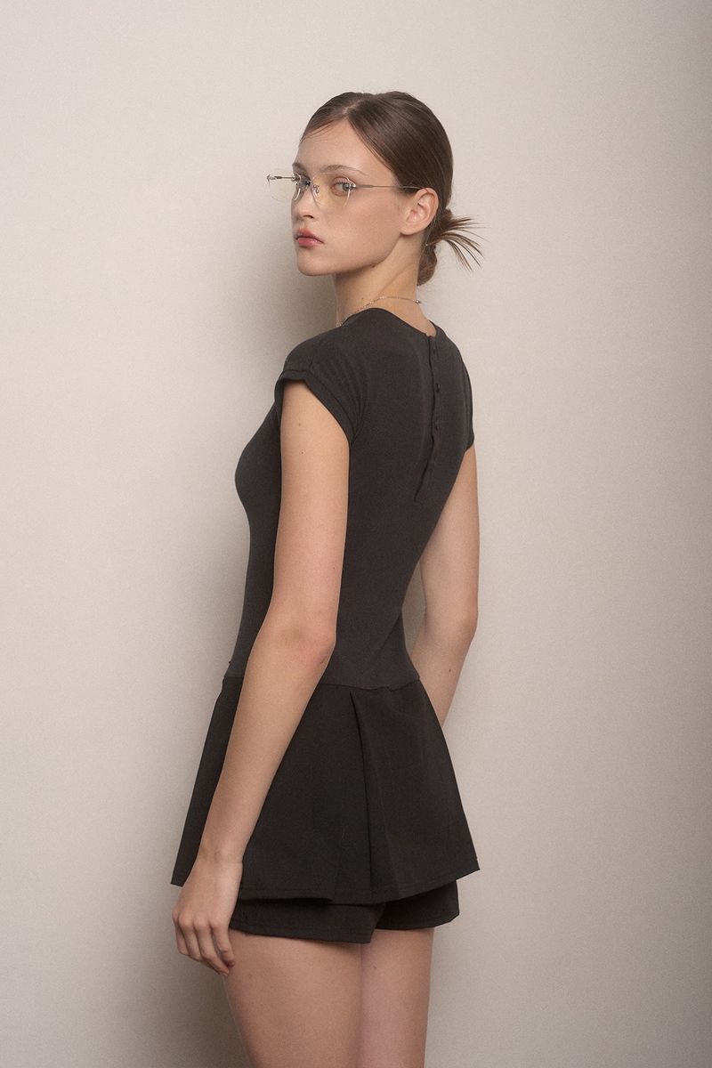 Pleats pants dress