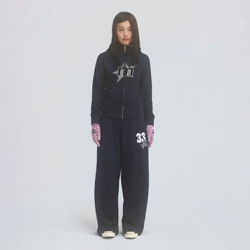 MNMPAIR（ミニマルペア）の「MP スター2ウェイスウェットパンツネイビー（パンツ）」