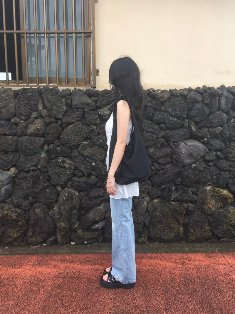 RIbbon Tied Shoulder Bag