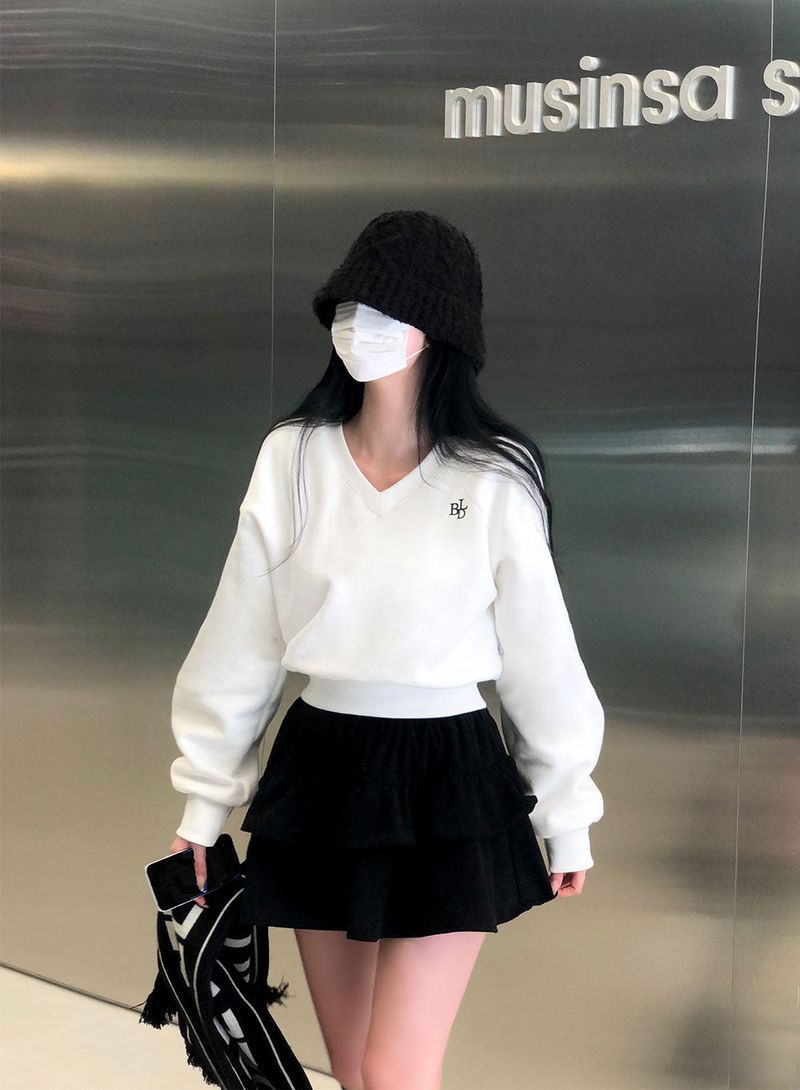 [3 colors/correcting body shape!] Winnie Golden Kang Can Underpants Mini Skirt