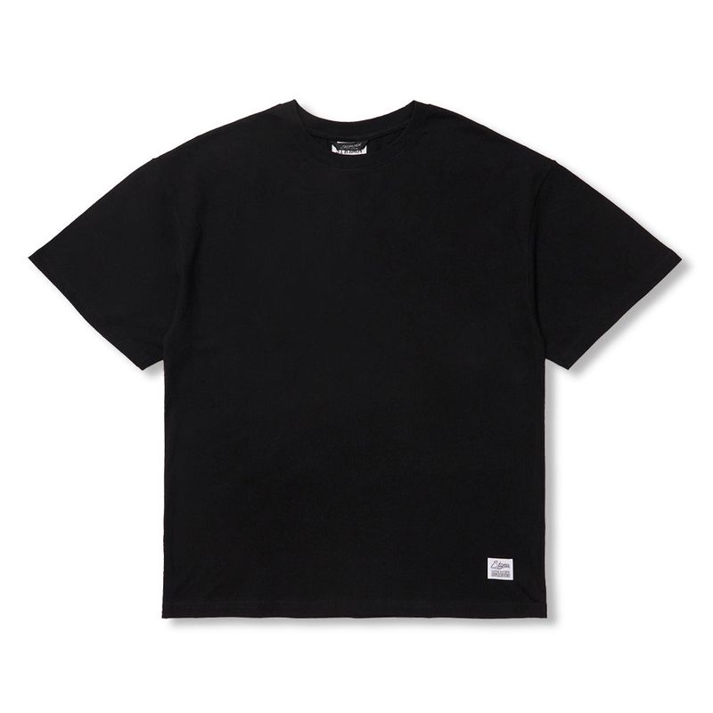 Semi Oversized Blank T-shirts White / Black