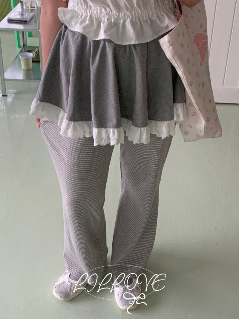 [by LILLOVE] チョコレートフレアパンツ