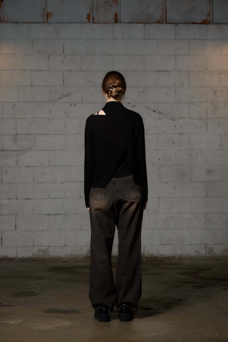 ARE WOOL LONG SLEEVE SET / BLACK