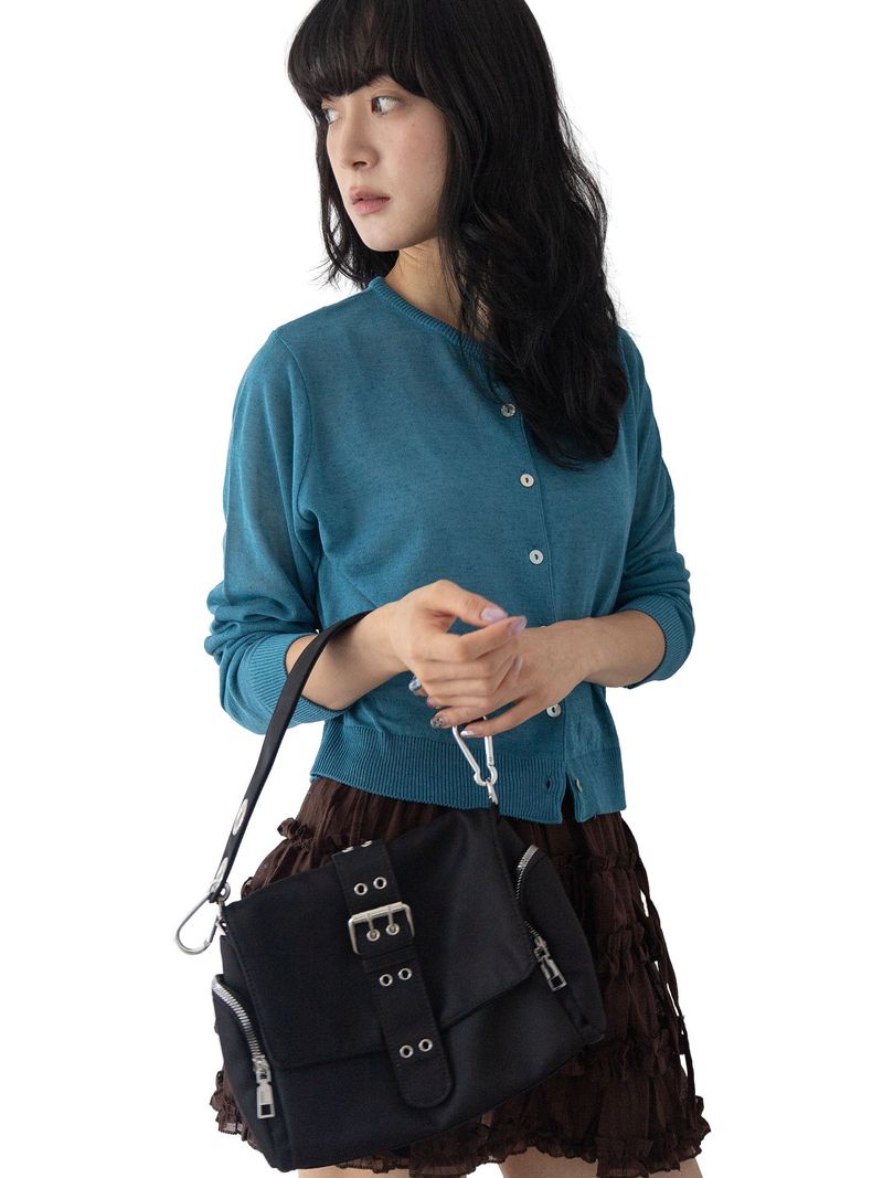 Romin Round Neck Knit Cardigan
