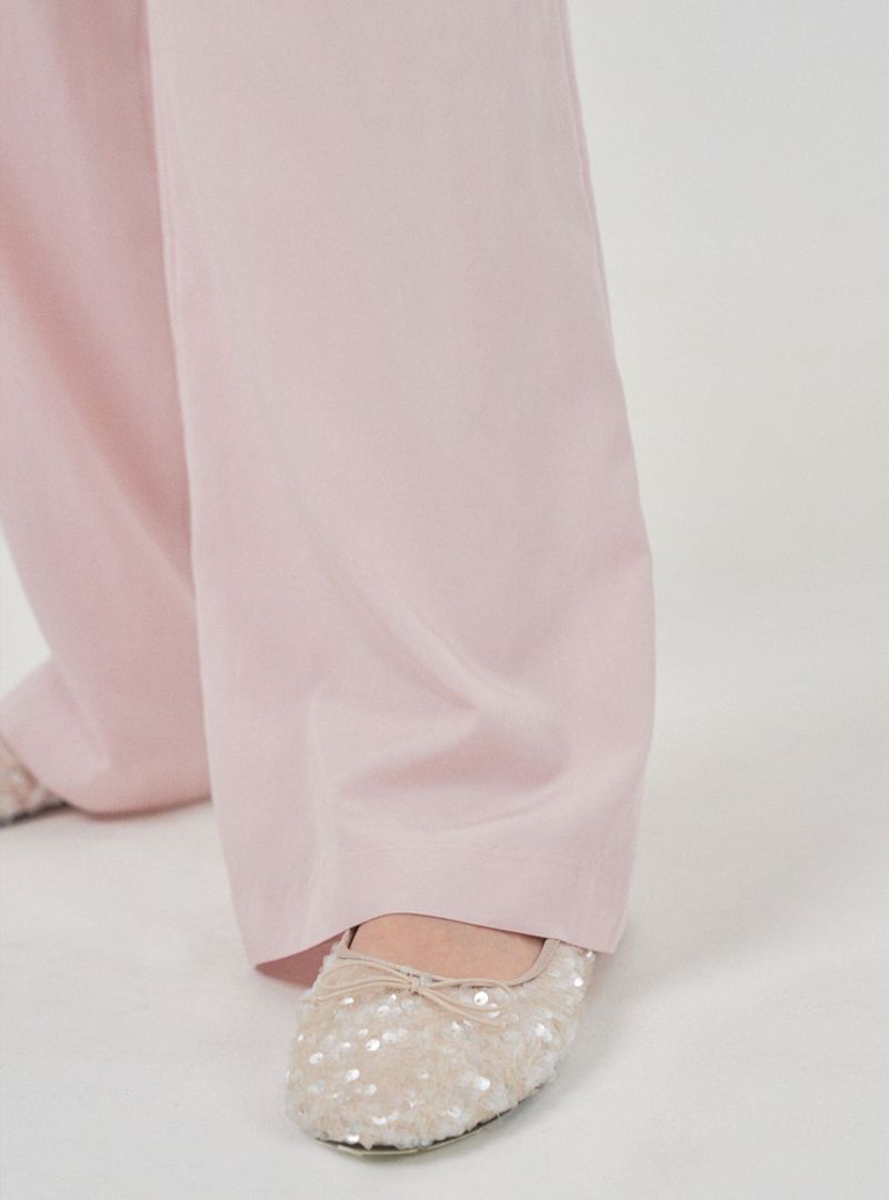 Gleam wide pants (pink)