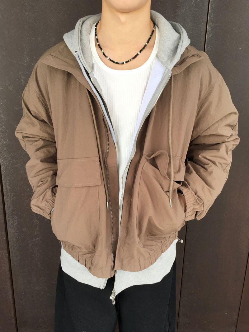 Uchi High Neck Windbreaker 4C