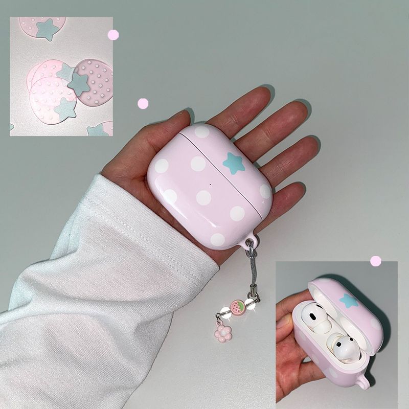 [MADE] BERRY DOT AIRPODS CASE (glossy hard)
