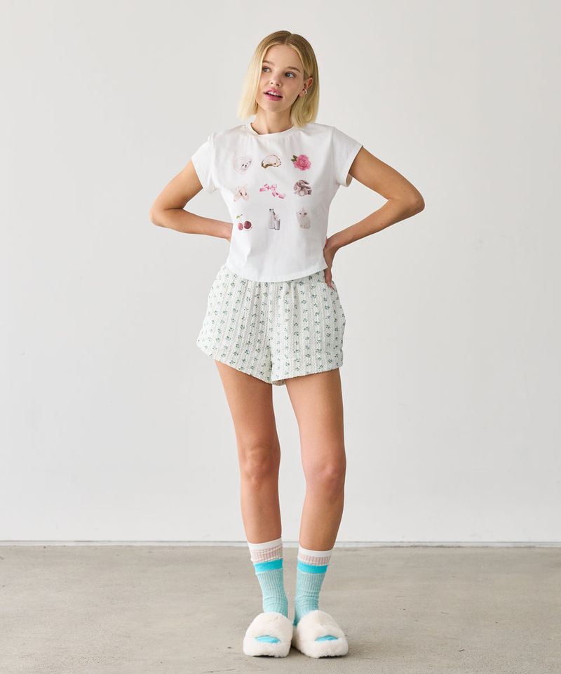 MICRO FLORAL SHORTS