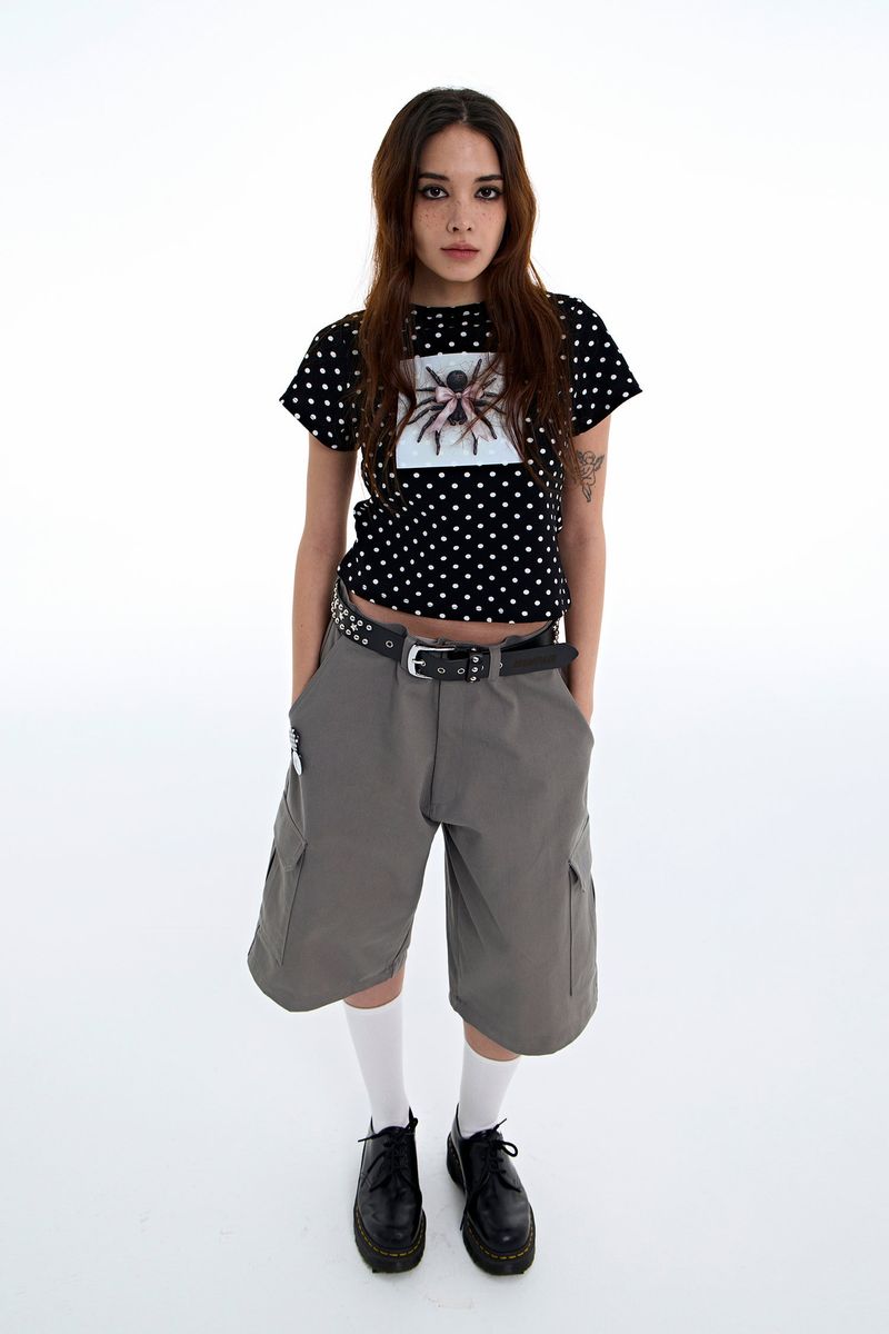 Polka Dot Spider Tee [Black]