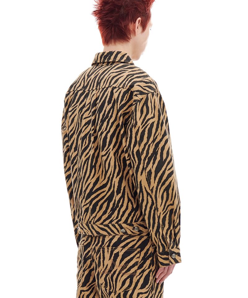 ZEBRA TWILL JACKET (BROWN)
