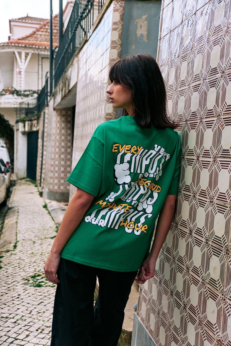 CLOUD GRAPHIC T-SHIRT [GREEN]