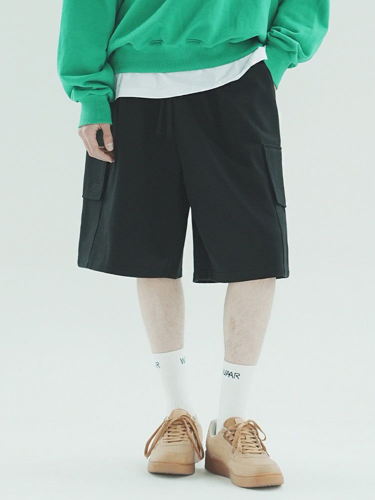 WAAR（ワル）の「P1013 BERMUDA WIDE CARGO PANTS_BLACK（Pants）」