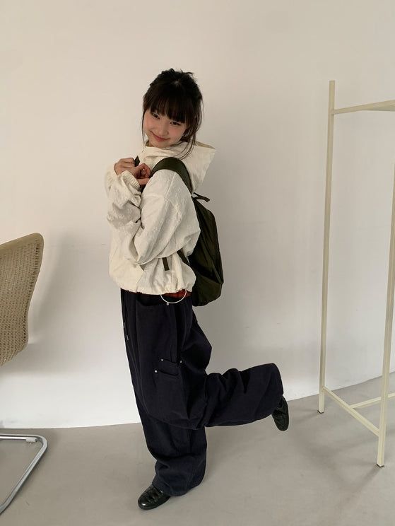 Hibamp Wide Cargo Banding Pants