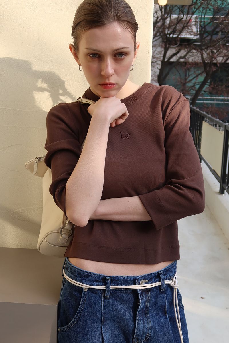 SILKET BIO 3/4 TOP_BROWN