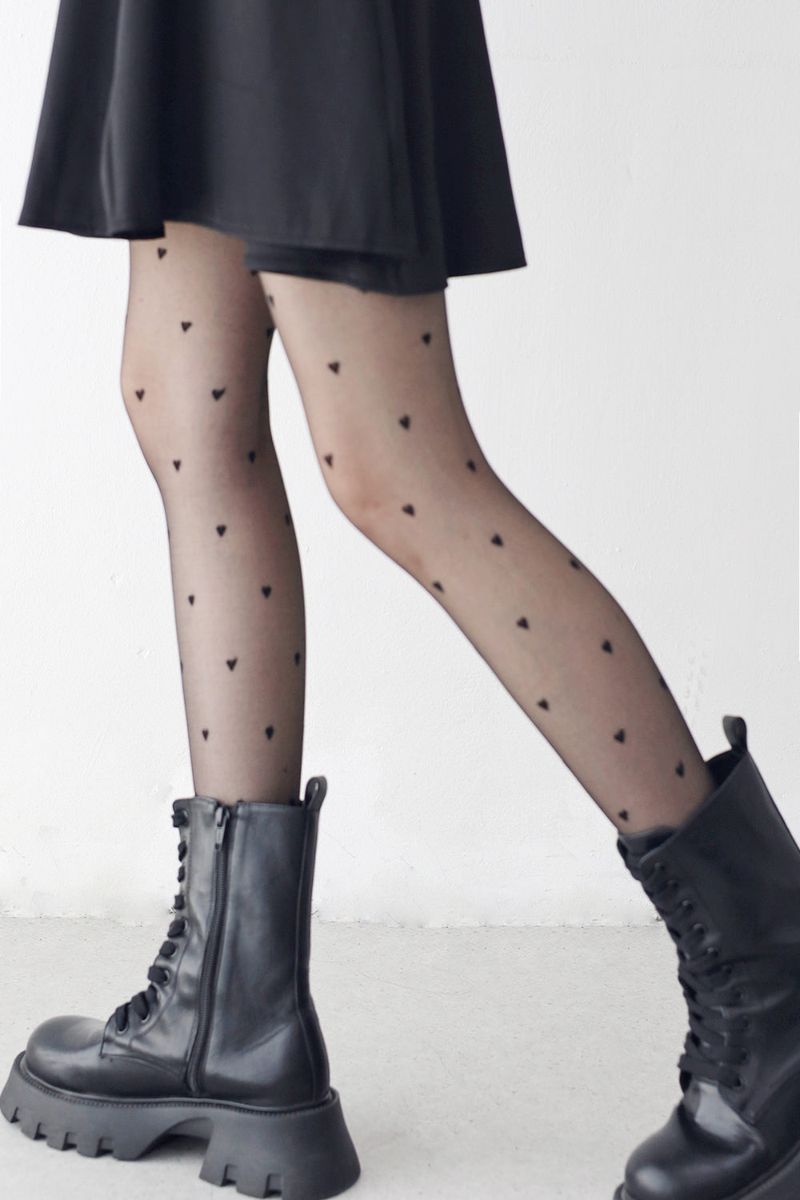 NONCODE（ノンコード）の「Moninta Heart See-Through Stockings（Fashion Accessories）」