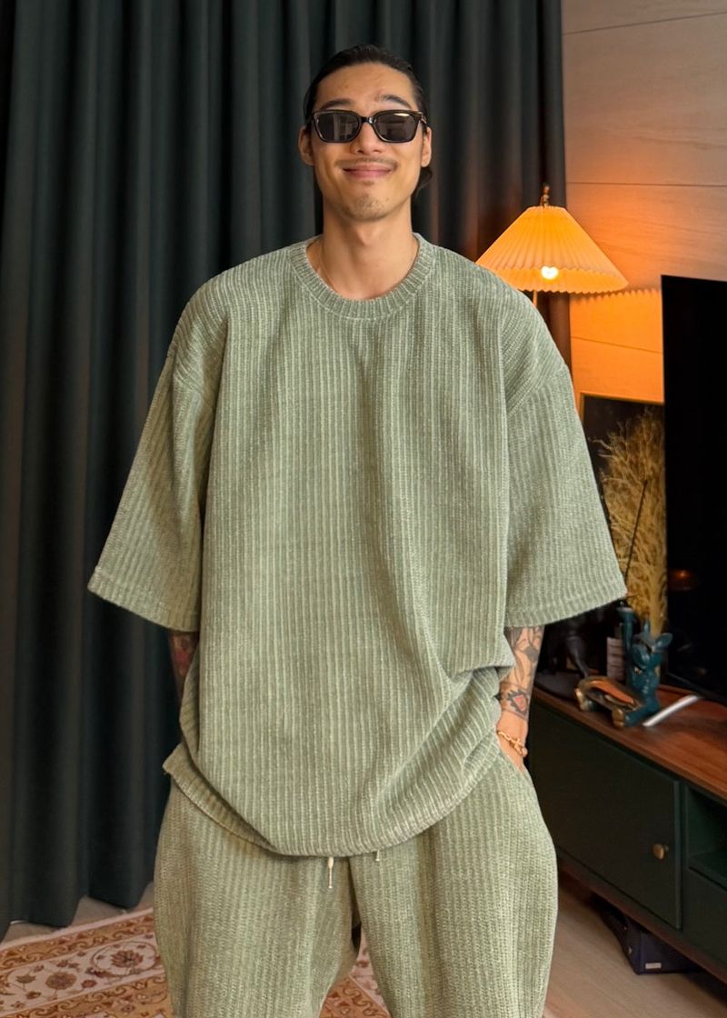 Sims Knit-Cuffed Short-Sleeve T 9COLOR