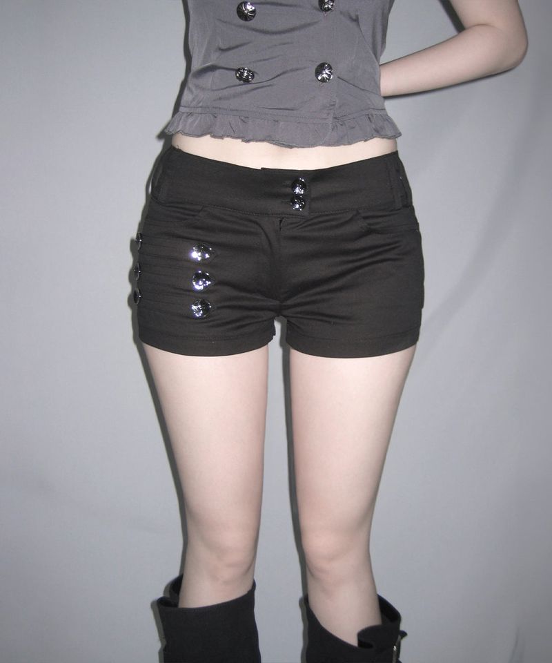 silver leon micro shorts