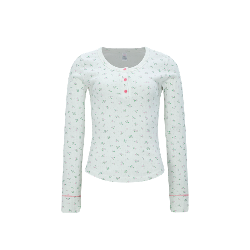 MINJIENA（ミンジエナ）の「flower long sleeve white（Tops）」