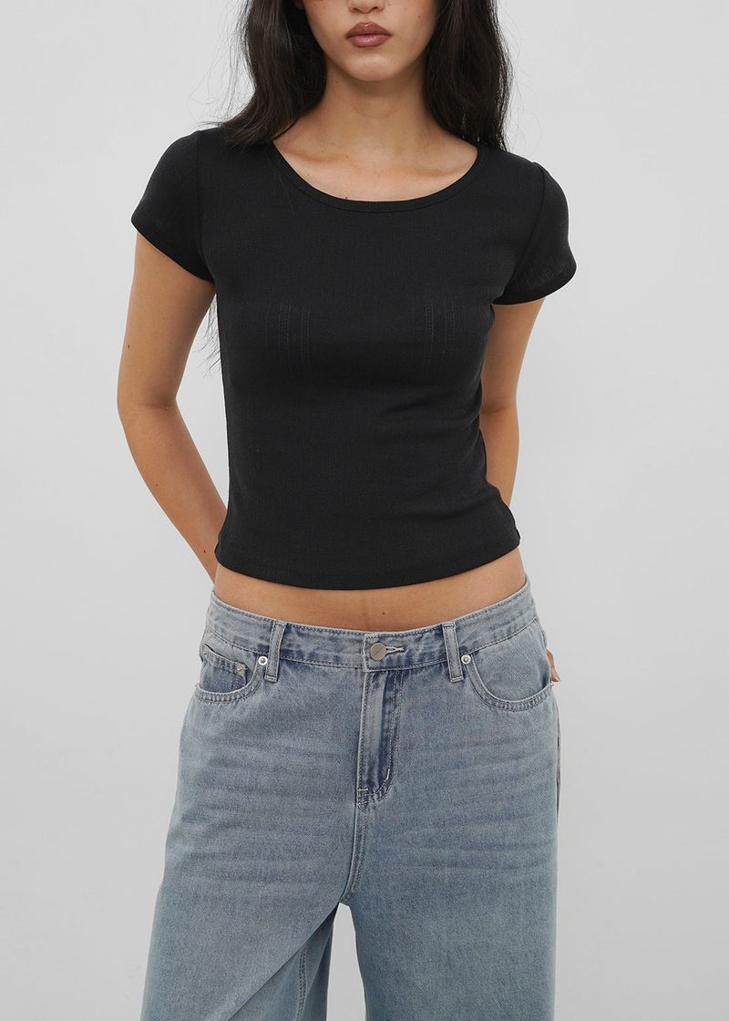 [B-BASIC] Punching Short-Sleeve Tee (2 Sizes)