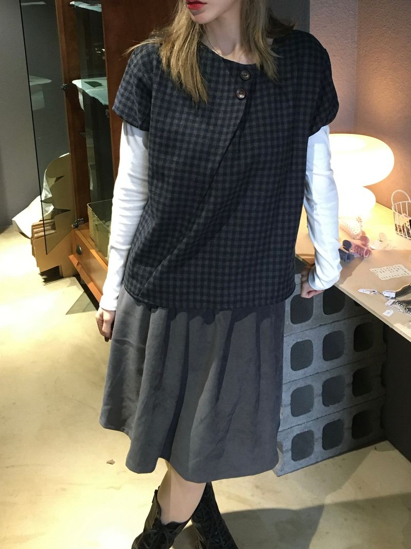 Mone Check Puff Blouse (2c)