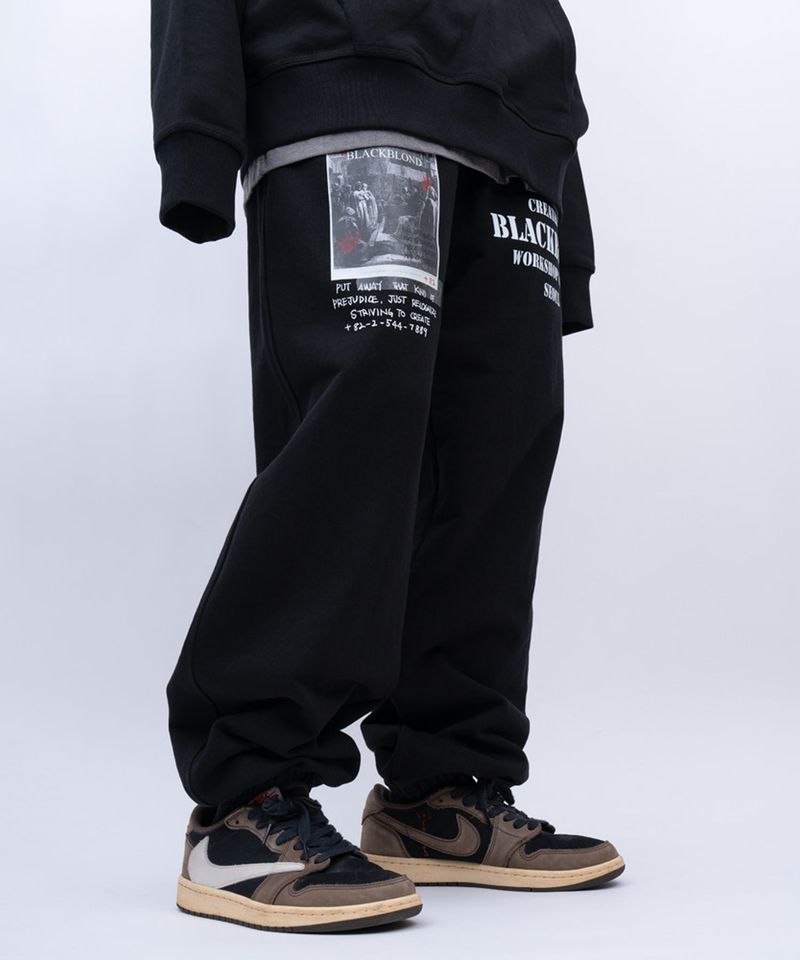 BLACKBLOND（ブラックブロンド）の「BBD No Sympathy Sweatpants (Black)（Pants）」