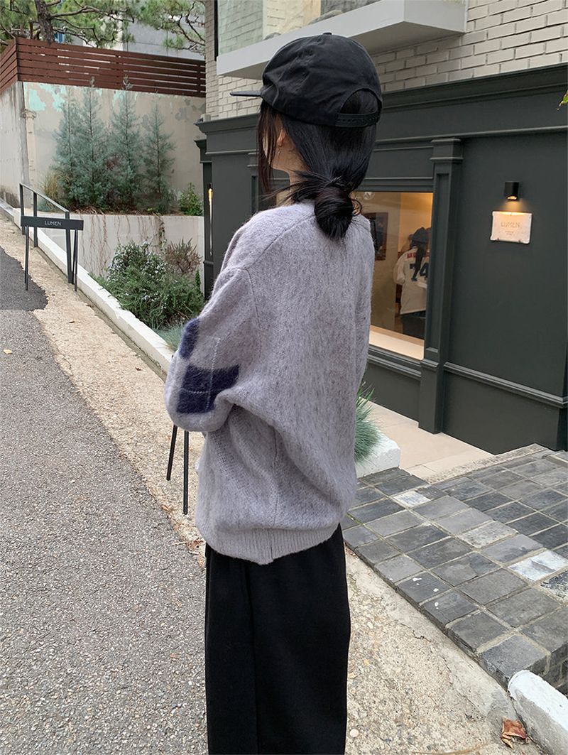 BRUSH ARGYLE KNIT (3C)