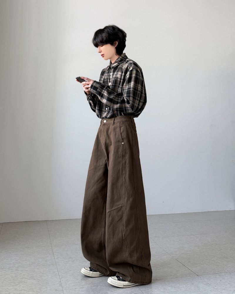 Gallua Peach Wide Pants