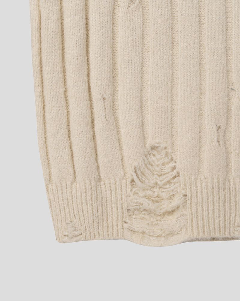 MG Wool Blend Damage Knitwear (4 colors)