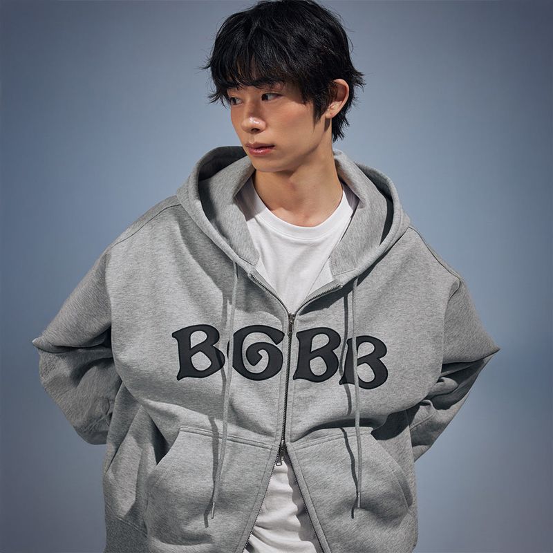 BGBB Zip-Up Hoodie (Gray)