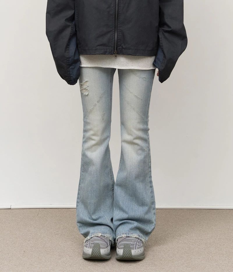 HIFIFNK(ハイファイファンク)の「(W) Beat Lowrise Flare Denim(Pants)」