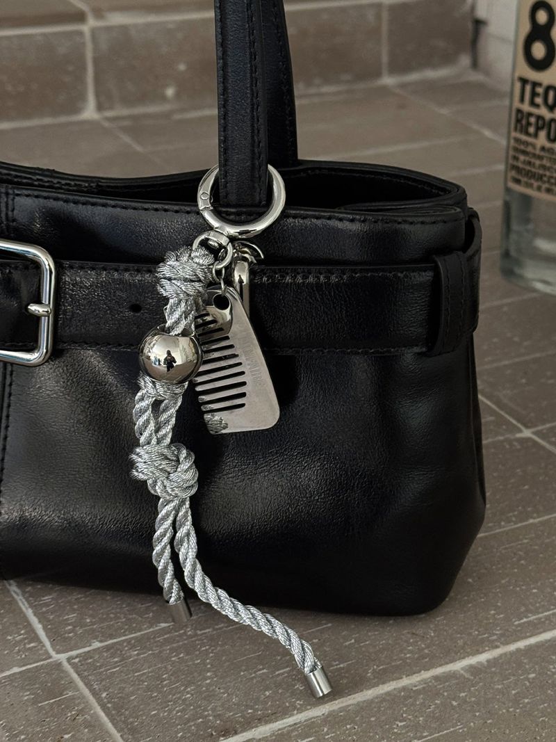 ROPE COMB KEYRING / SILVER