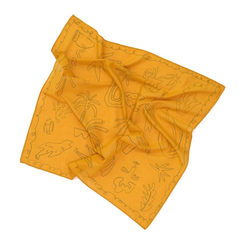 [Organic Scarf] Camino - Camel