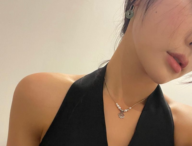 lotus flower necklace