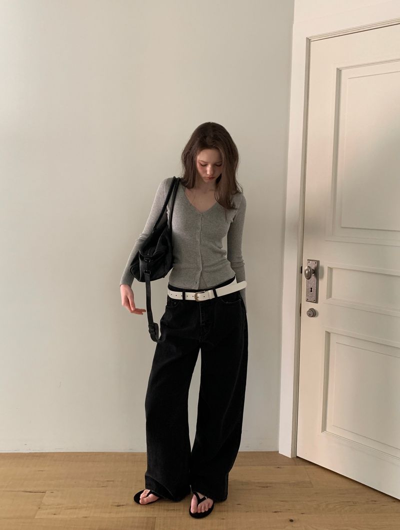 [ORIGINAL] Vine Straight Wide Denim Pants