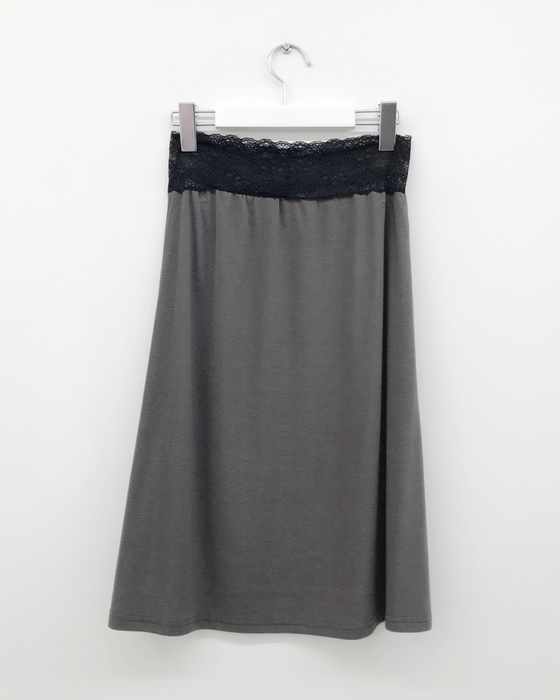 Deep lace skirt (3color) 