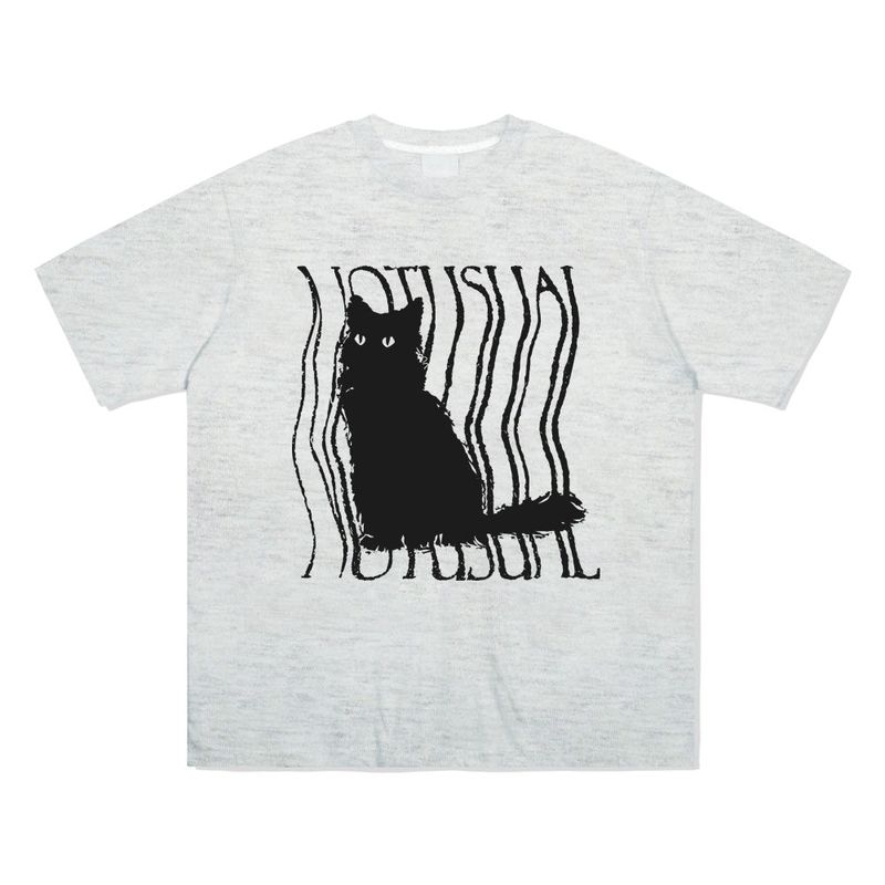 ラフキャットTシャツ - 5COLOR