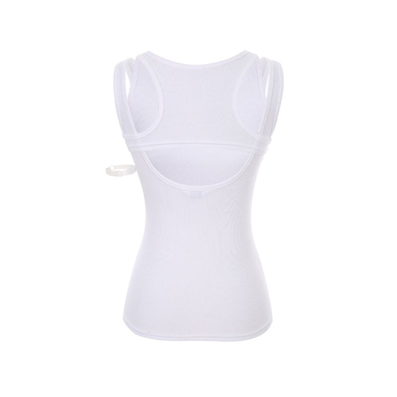 Overlap sleeveless 002
