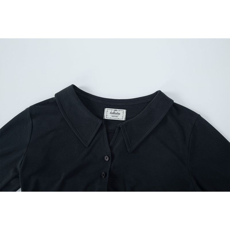 PALIN SEE-THROUGH SHIRT-WASHED BLACK