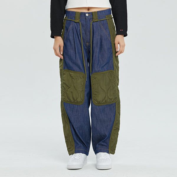 ROMANTIC CROWN(ロマンティッククラウン)の「QUILTED DENIM PANTS(Pants)」