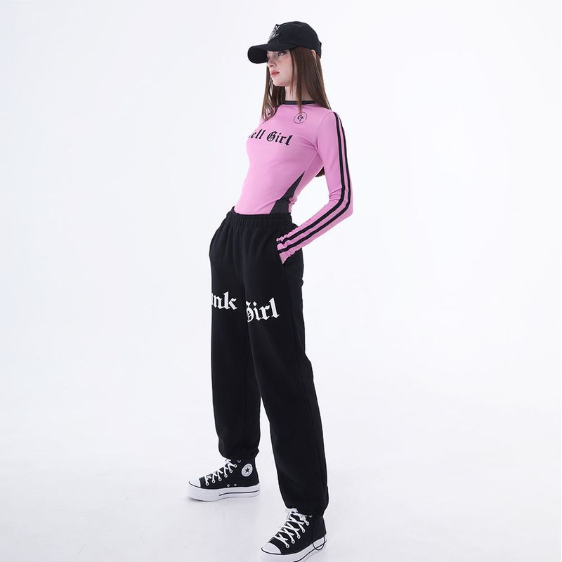 0 5 hell girl line top - PINK