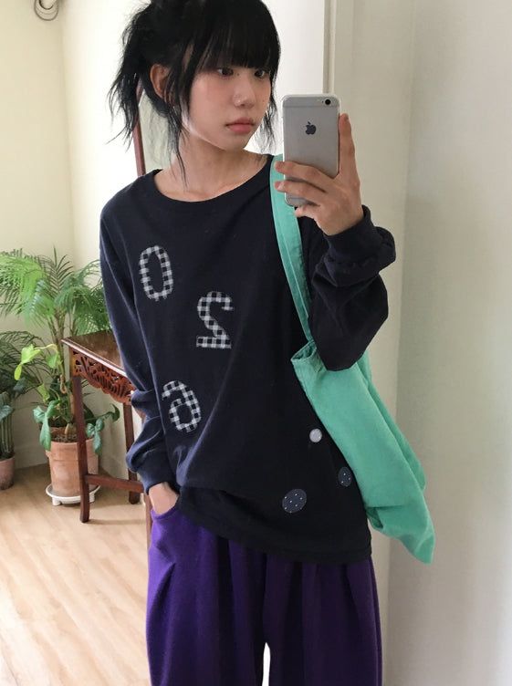 26FW★ [BAONHAUS] Haydin Patch Over Long Sleeve Tee