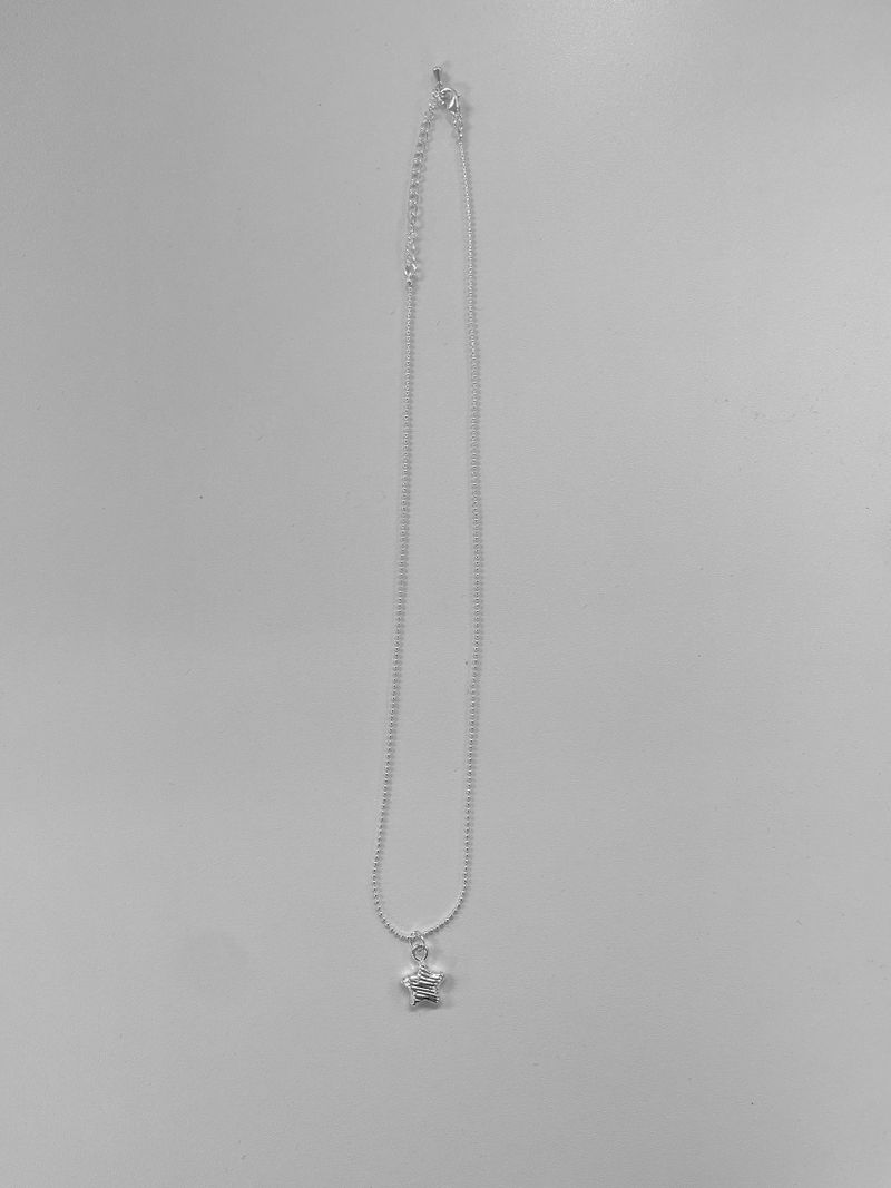 silver star necklace