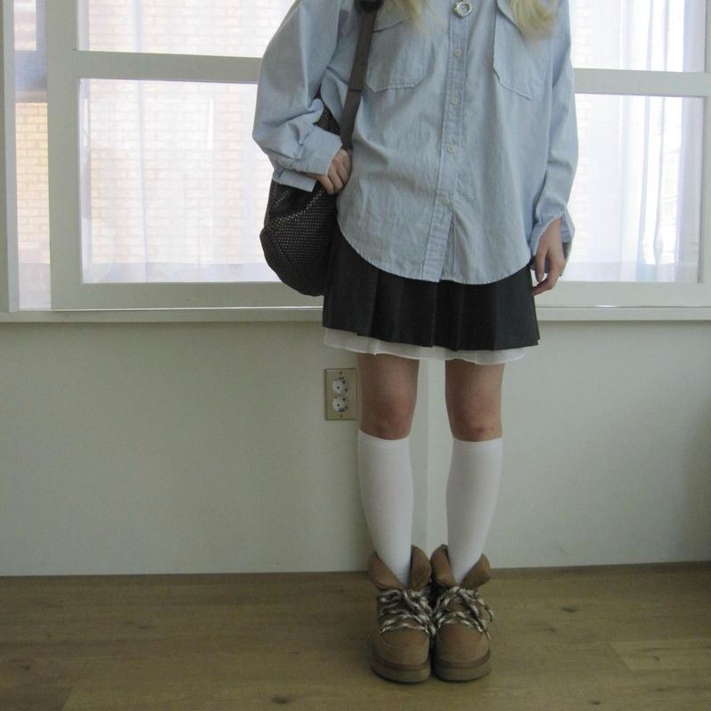 シフォンプリーツスカート