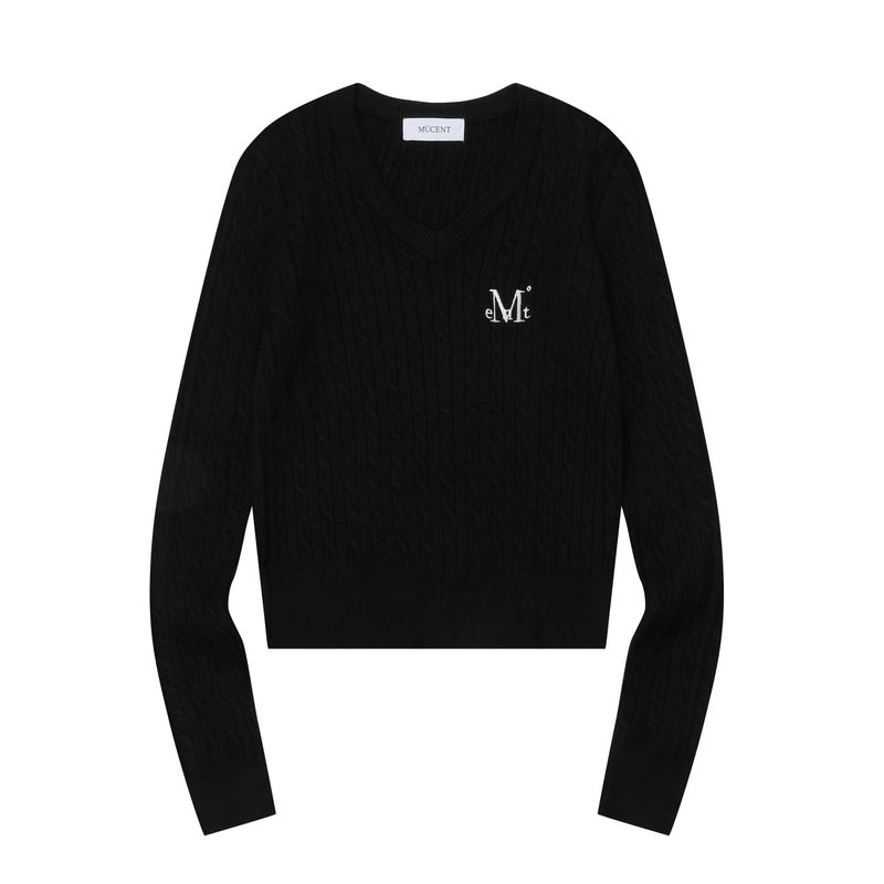 PRIMROSE V-NECK CROP KNIT (6COLOR)