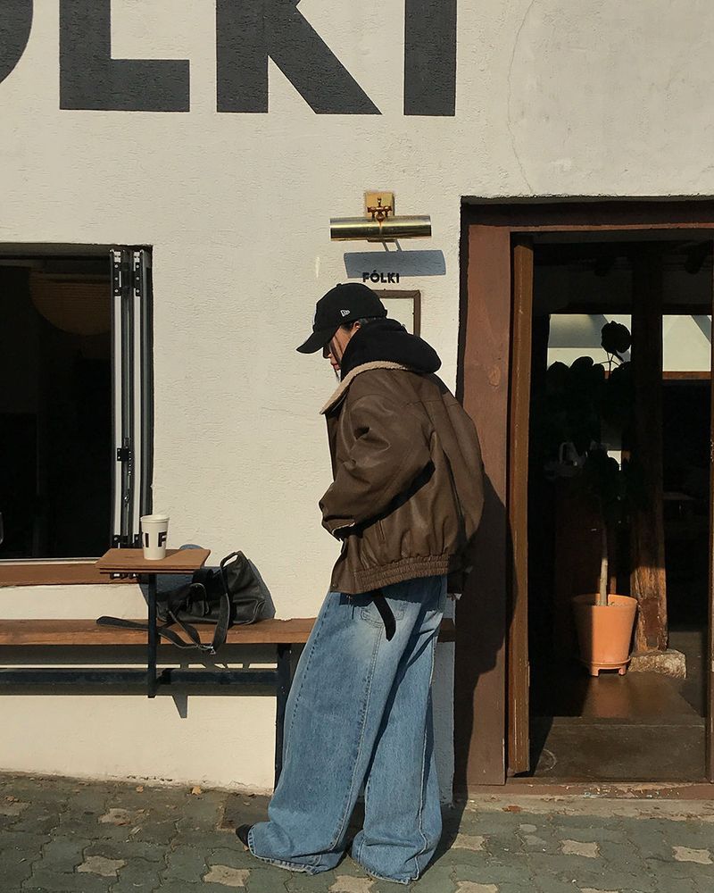 [ORIGINAL] Penta Leather Wool Shearling Jumper