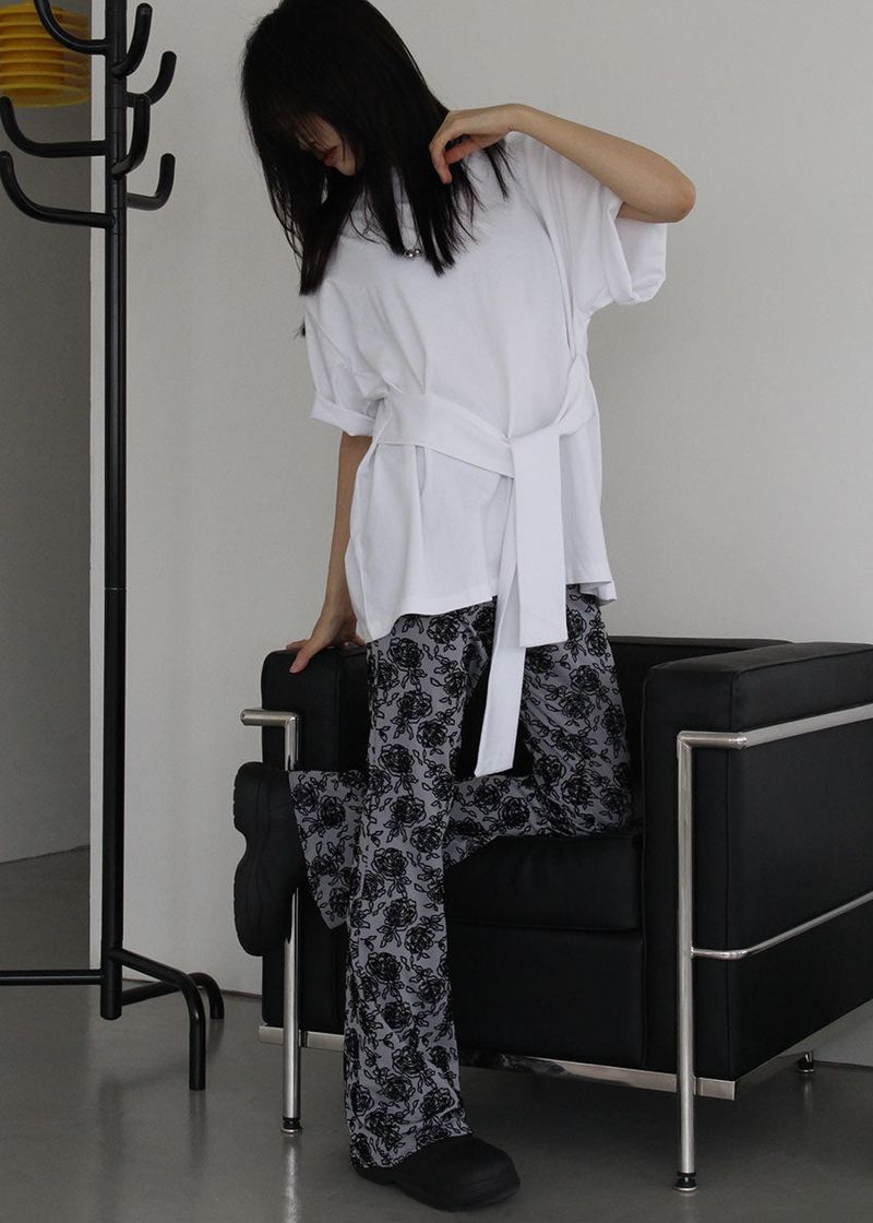 ROSE JACQUARD PANTS