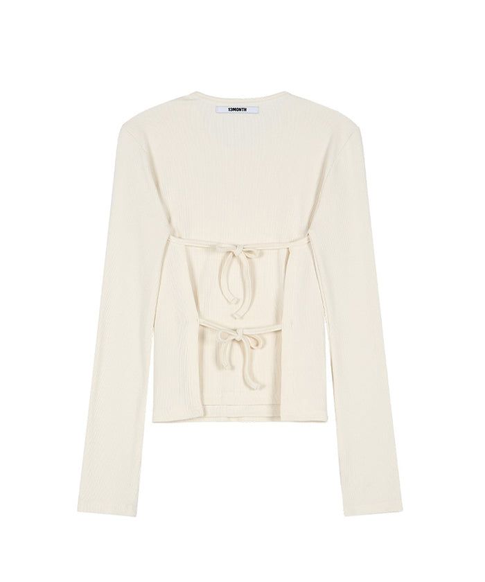 Double Layered Strap Top (IVORY)