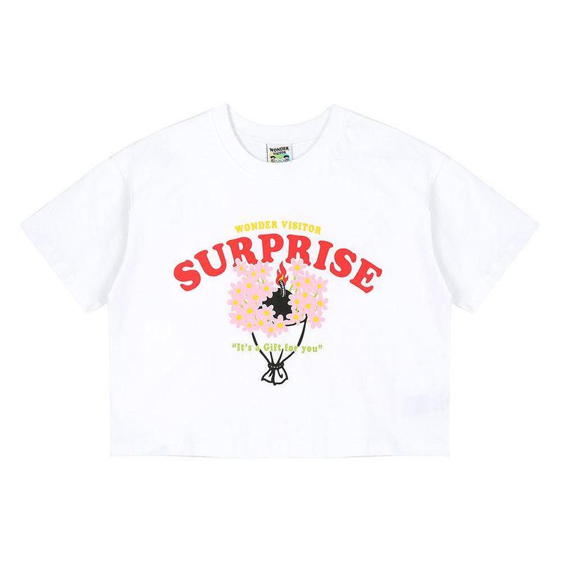 wonder visitor(ワンダービジター)の「Flower bomb crop T-shirt(Tops)」