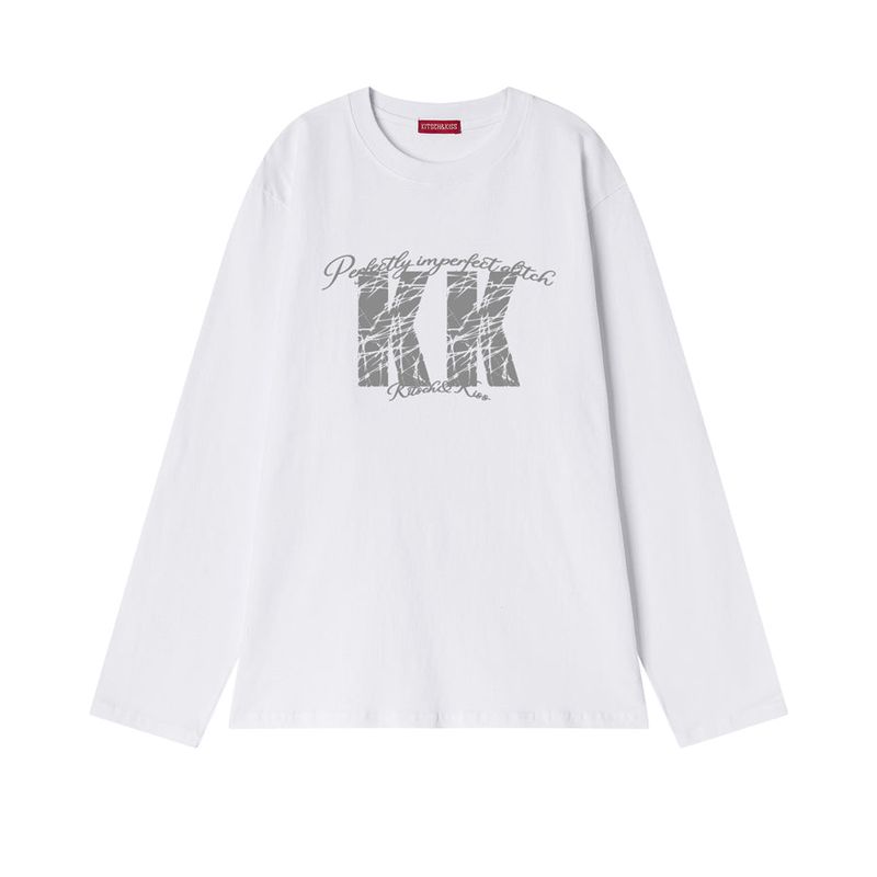 kitsch&kiss（キッチアンドキス）の「KK CRACK COTTON LONG SLEEVE (SCLKNK-107)（Tops）」