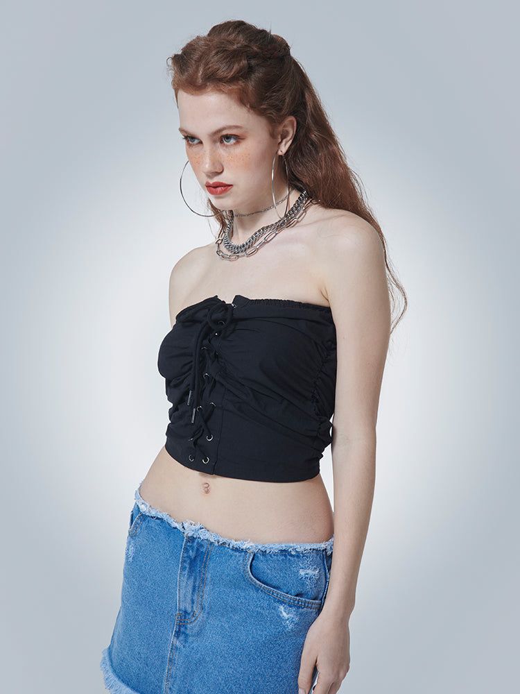 EYELET TUBE TOP